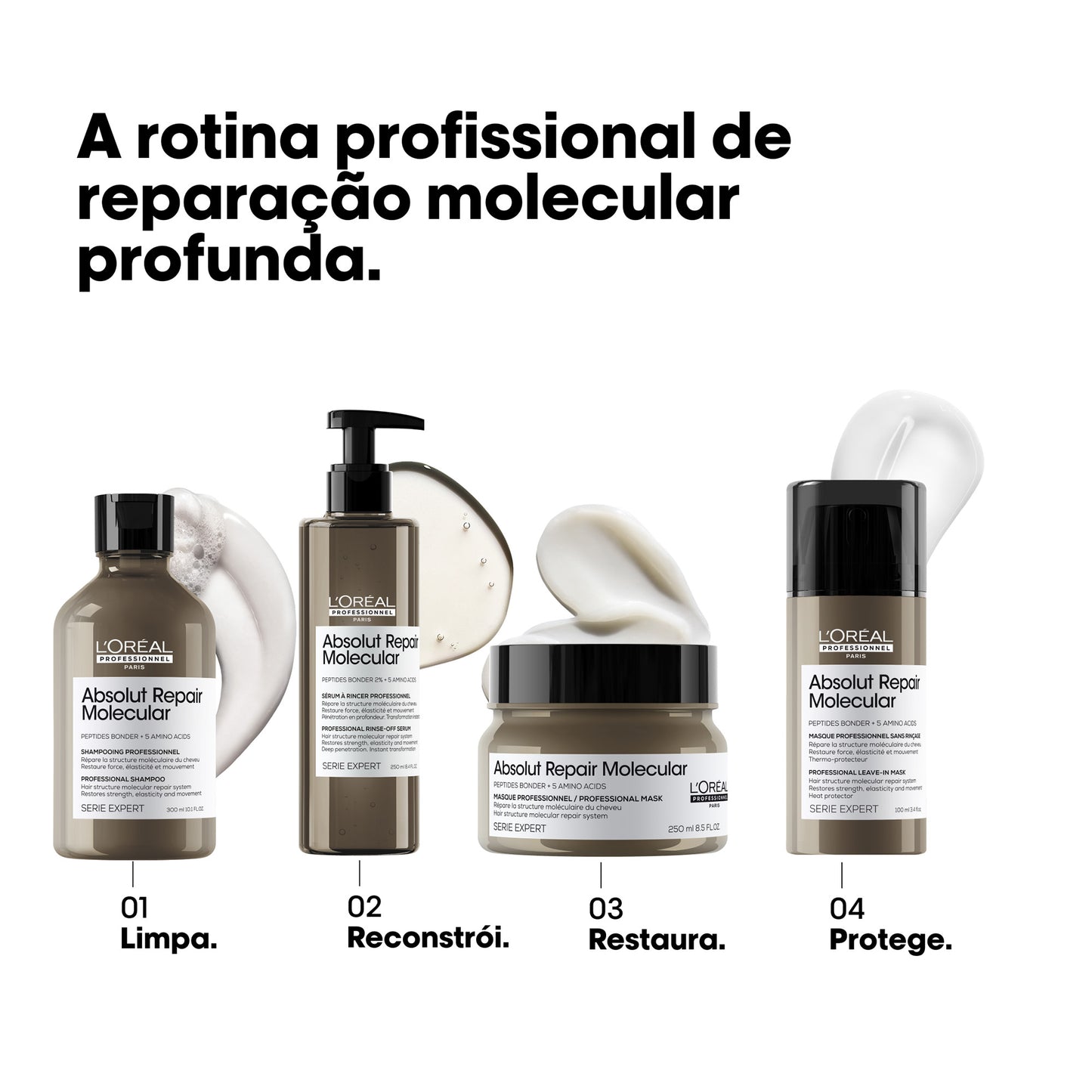 Absolut Repair Molecular: Deep molecular repairing leave-in mask for damaged hair.