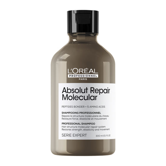 Absolut Repair Molecular: Sulfate-Free Molecular Repairing Shampoo for Damaged Hair.